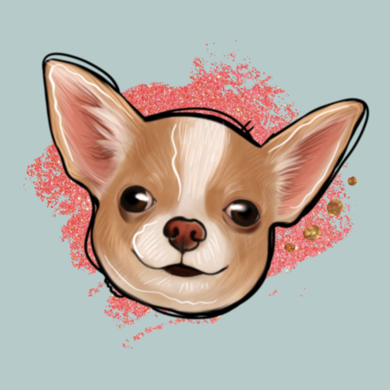 Chihuahua Pink Glitter Heavy Core Tee by Jasminsmagicworld | Teevron