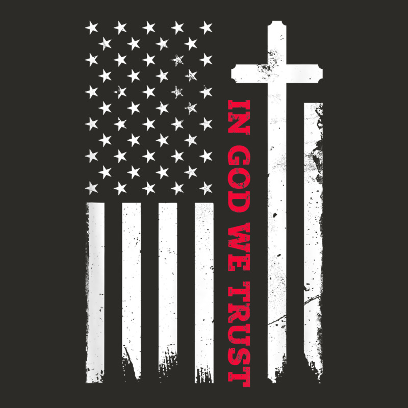 In God We Trust With Patriotic Vintage American Flag T Shirt Heavy Core Tee by linhVisuals | Teevron