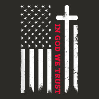 In God We Trust With Patriotic Vintage American Flag T Shirt Heavy Core Tee | Teevron