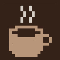 Pixel Coffee Heavy Core Tee | Teevron