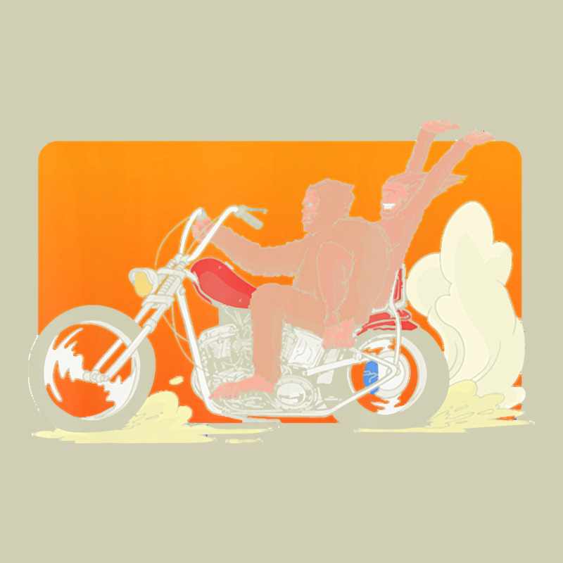 Bigfoot T  Shirt Bigfoot Riding Motorcycle For Biker Sasquatch Chick T Heavy Core Tee by linhVisuals | Teevron