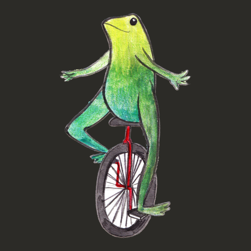 Dat Boi Watercolor Unicycle Frog Heavy Core Tee by linhVisuals | Teevron