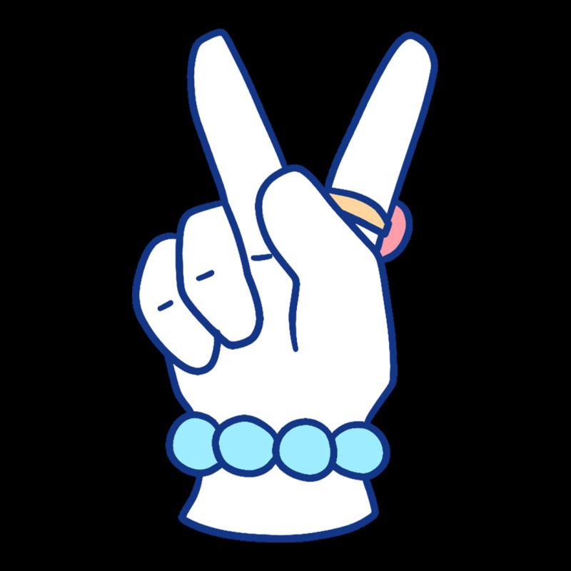 Girl Peace Sign Heavy Core Tee by linhVisuals | Teevron