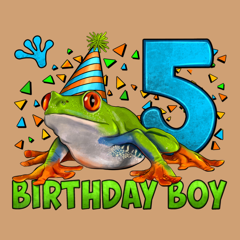 Birthday Boy Frog Age 5 Vintage Tee by LillyAllenDesigns | Teevron