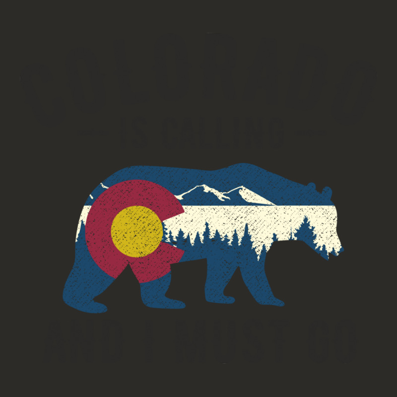 Colorado Is Calling And I Must Go State Flag With Wild Bear Heavy Core Tee by linhVisuals | Teevron