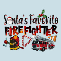 Santa's Favorite Firefighter Ladies Tee | Teevron