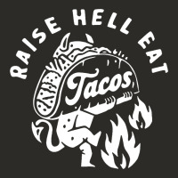 Raise Hell Eat White Heavy Core Tee | Teevron