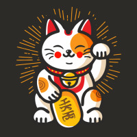 Maneki Neko Lucky Cat Money Feline Japanese Good Luck Charm Kitten Gif Heavy Core Tee | Teevron