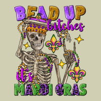 Bead Up Bitches It's Mardi Gras Skeleton Heavy Core Tee | Teevron