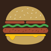 Vintage Burger Print Heavy Core Tee | Teevron