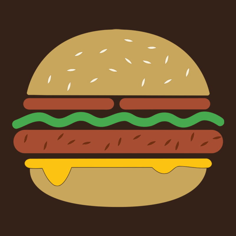 Vintage Burger Print Heavy Core Tee by linhVisuals | Teevron