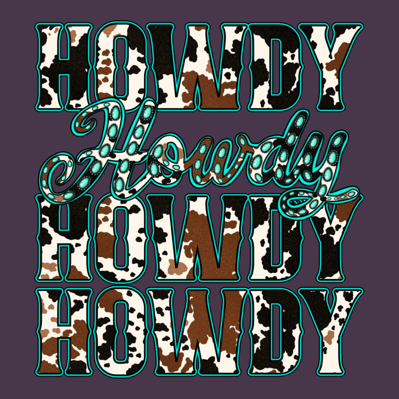 Howdy Cowhide Turquoise Heavyweight Hoodie by Jasminsmagicworld | Teevron