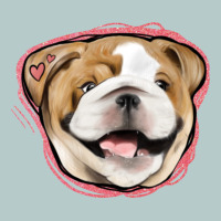 Bulldog Pink Glitter Heavy Core Tee | Teevron