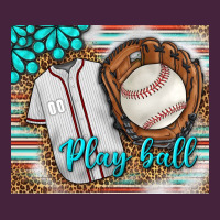 Baseball Play Ball With Leopard Mousepad Premium Tee | Teevron