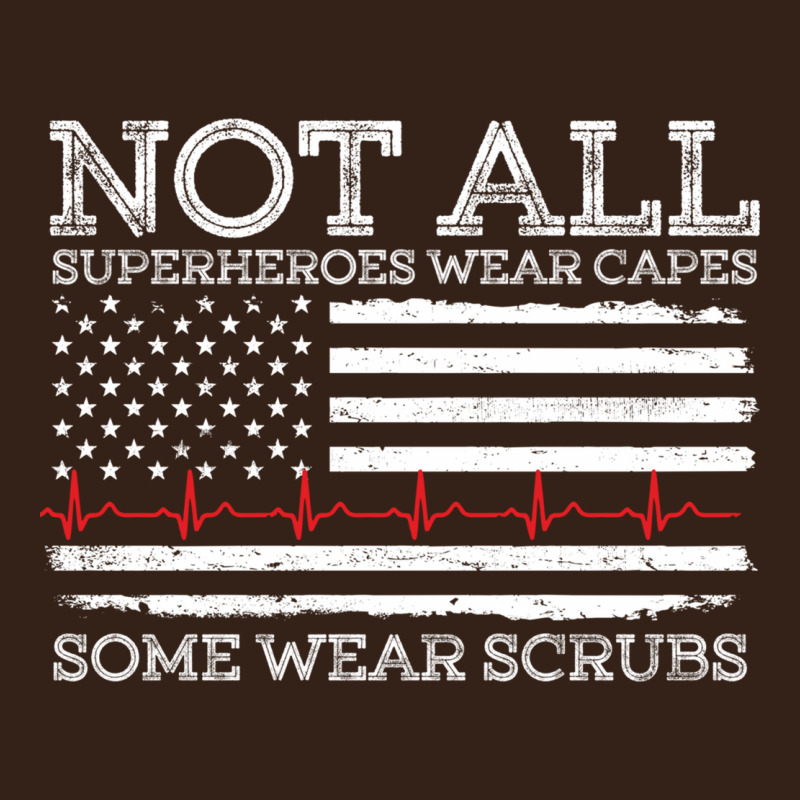 Nurses Not All Superheroes Wear Caps Some Wear Scrubs Nurse Supportive Heavy Core Tee by linhVisuals | Teevron