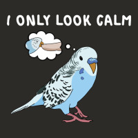 Parakeet Bird Biting Finger Funny I Only Look Calm Heavy Core Tee | Teevron