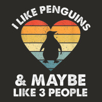 I Like Penguins And 3 People Vintage Heavy Core Tee | Teevron