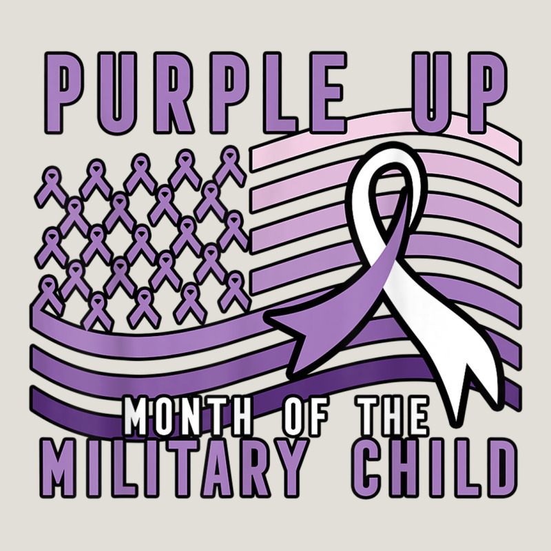 Purple Up Month Of The Military Child Heavy Core Tee by linhVisuals | Teevron