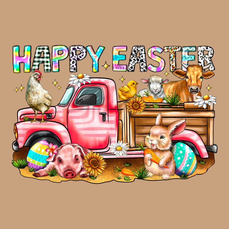 Happy Easter Animal Farm Truck Vintage Tee by CowhideDigitalArt | Teevron
