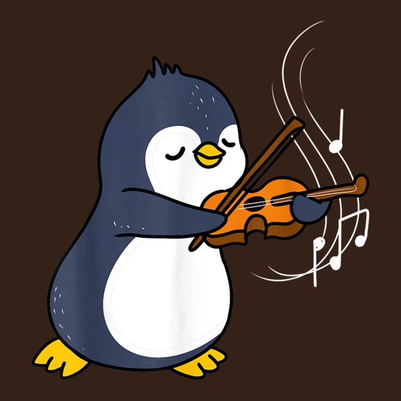 Penguin Playing Violin Animal Heavy Core Tee by linhVisuals | Teevron
