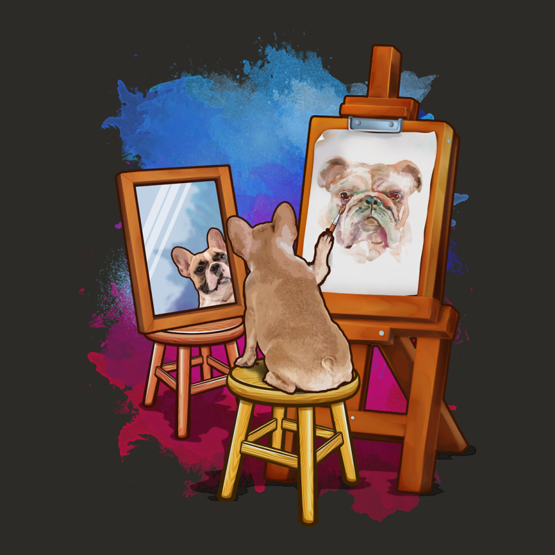 French Bulldog Painting Bulldog Artist Art Animals Graphic Long Sleeve Heavy Core Tee by linhVisuals | Teevron