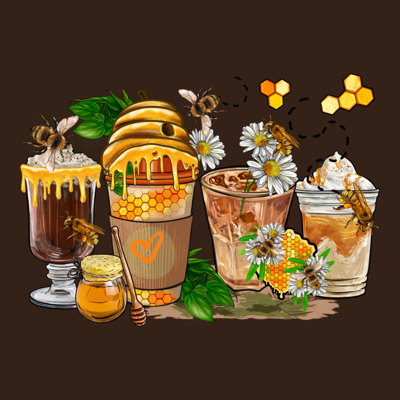 Honey Bee Coffee Cups Heavy Core Tee by FaDigitalArtStudio | Teevron