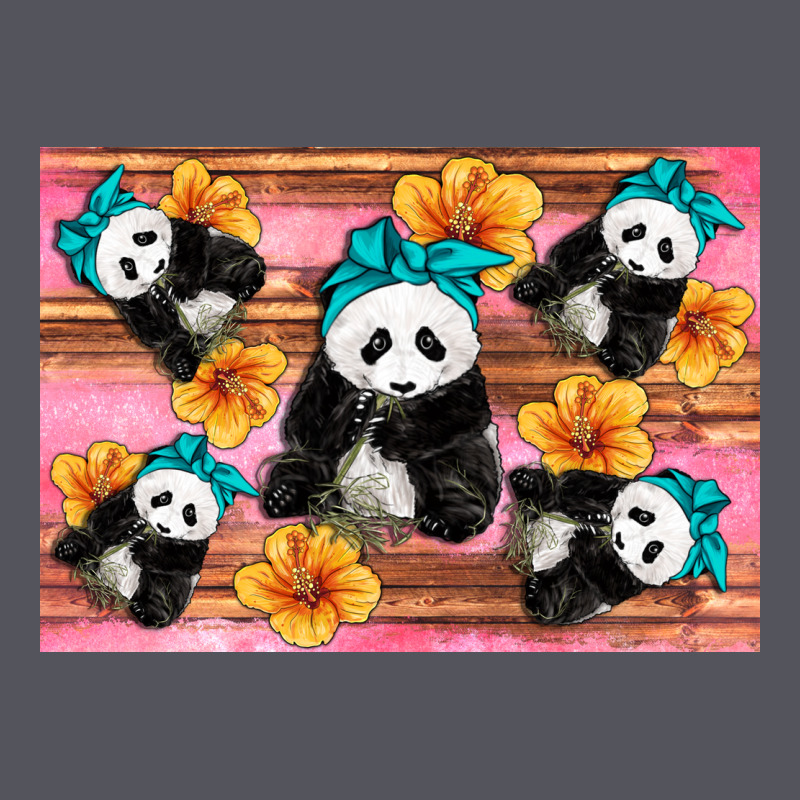 Baby Panda Flowers Vintage Hoodie by Artiststas | Teevron
