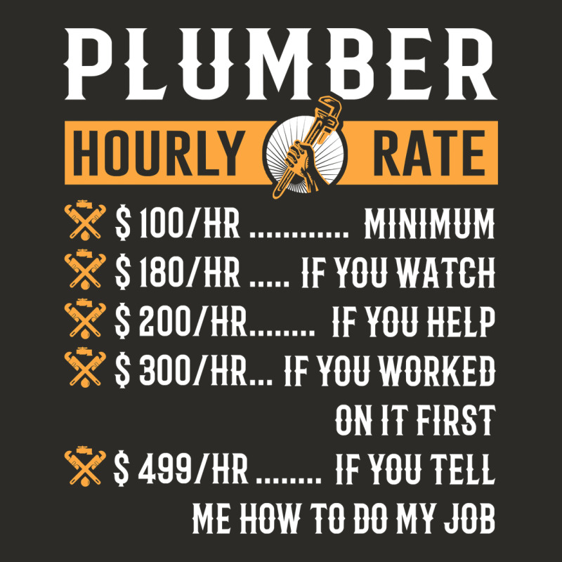 Funny Plumber Gifts   Plumber Hourly Rate Hoodie Heavy Core Tee by linhVisuals | Teevron