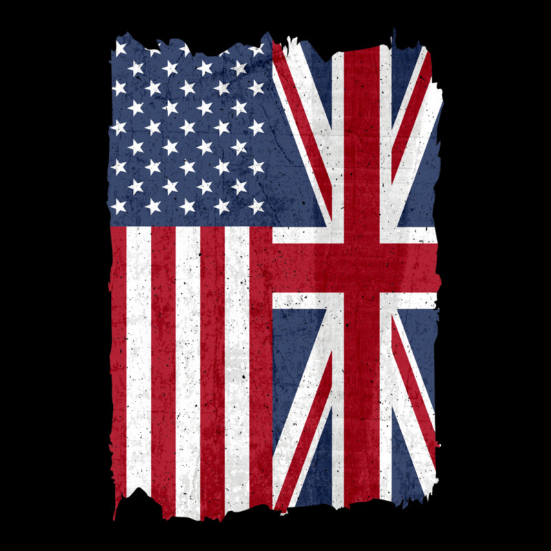 United States With United Kingdom Flag Mix Us And Uk Union Jack Heavy Core Tee by linhVisuals | Teevron