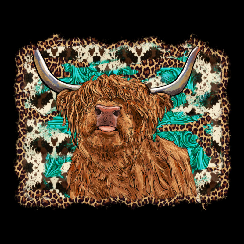 Highland Cow Western Background Heavy Core Tee by RanaPortraitStore | Teevron