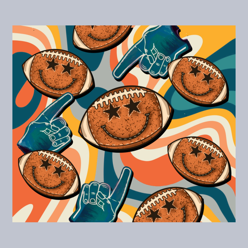 Football Smiley Face Premium Hoodie by BarkalooDesign | Teevron