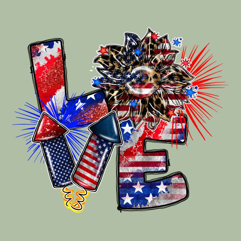 Patriotic Love Urban Heavy Tee by CowhideDigitalArt | Teevron