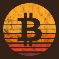 Bitcoin Vintage Sunset Heavy Core Tee | Teevron
