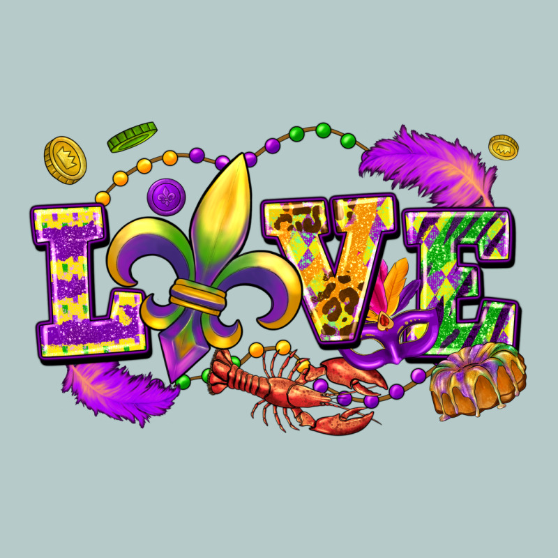 Love Mardi Gras Heavy Core Tee by FaDigitalArtStudio | Teevron