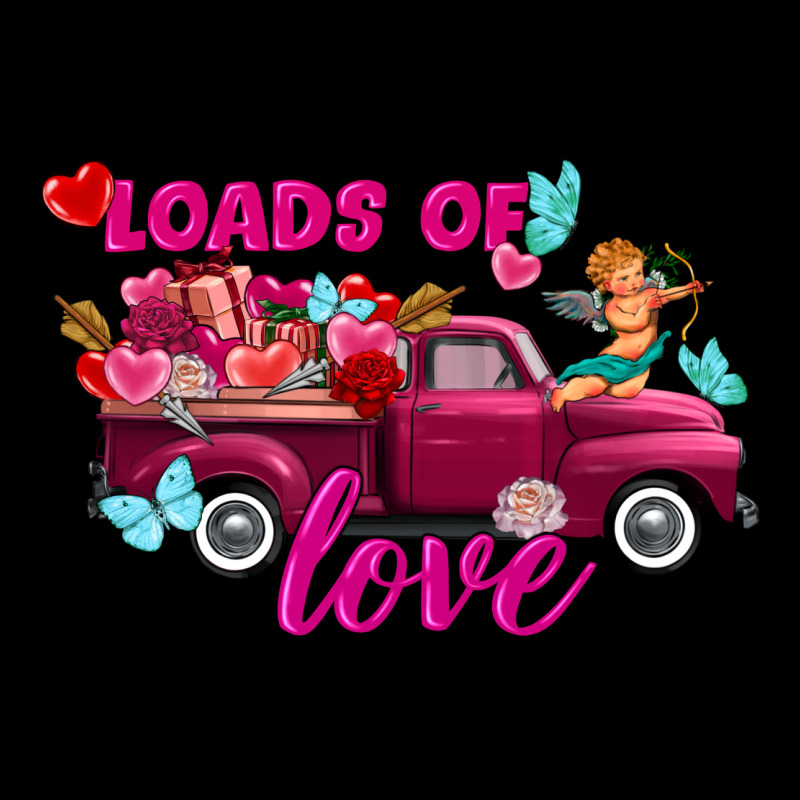 Loads Of Love Valentine's Day Truck Premium Tee by FaDigitalArtStudio | Teevron