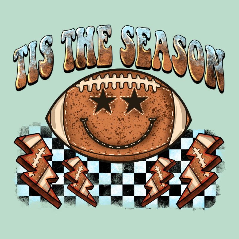 Tis The Season Football Smiley Face Premium Hoodie by BarkalooDesign | Teevron