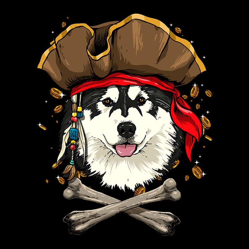 Alaskan Malamute Pirate Dog Halloween Heavy Core Tee by linhVisuals | Teevron