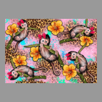 Baby Monkey Flowers Vintage Hoodie | Teevron