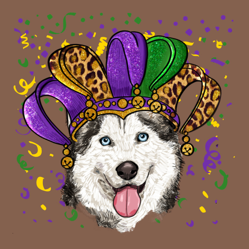 Mardi Gras Hat Husky Zipper Hoodie by RanaPortraitStore | Teevron