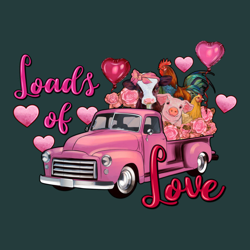 Loads Of Love Valentine's Day Farm Truck Classic Tee by FaDigitalArtStudio | Teevron