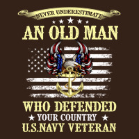 Never Underestimate An Old Man Us Navy Veteran Heavy Core Tee | Teevron