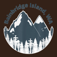 Bainbridge Island Wa Mountains Hiking Climbing Camping Heavy Core Tee | Teevron