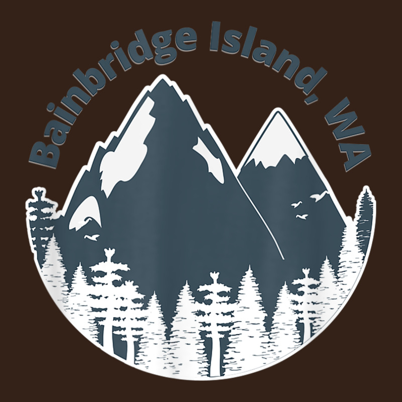 Bainbridge Island Wa Mountains Hiking Climbing Camping Heavy Core Tee by linhVisuals | Teevron