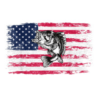 bass fishing distressed american flag essential | Teevron
