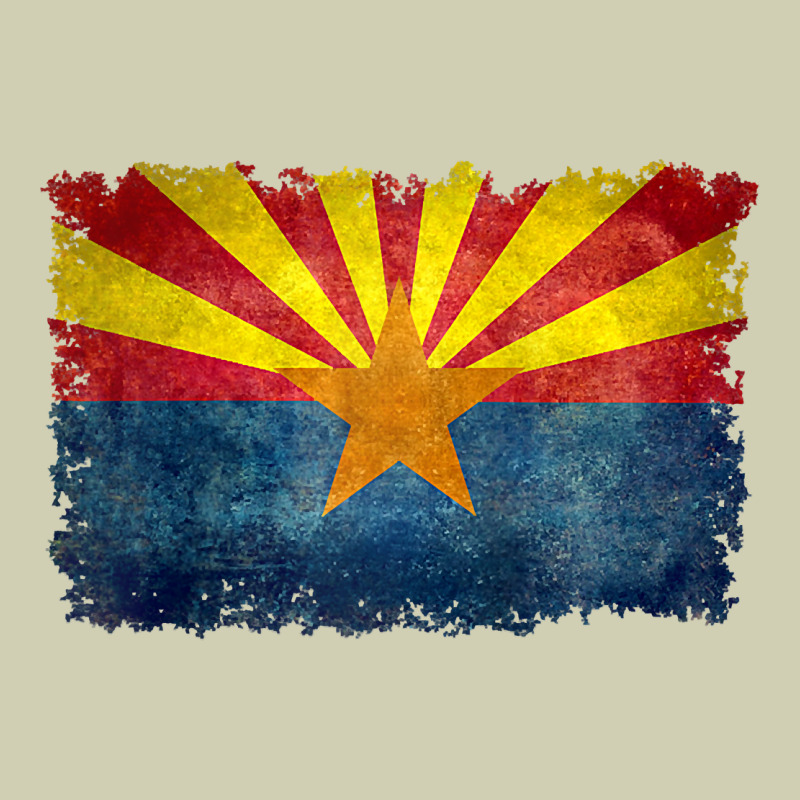 Arizona Flag In Grungy Style Raglan Baseball Tee Heavy Core Tee by linhVisuals | Teevron