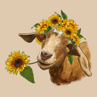 Goat With Sunflower Heavyweight Sweatshirt | Teevron