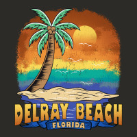 Delray Beach Florida  Vintage Distressed Souvenir Long Sleeve T Shirt Heavy Core Tee | Teevron