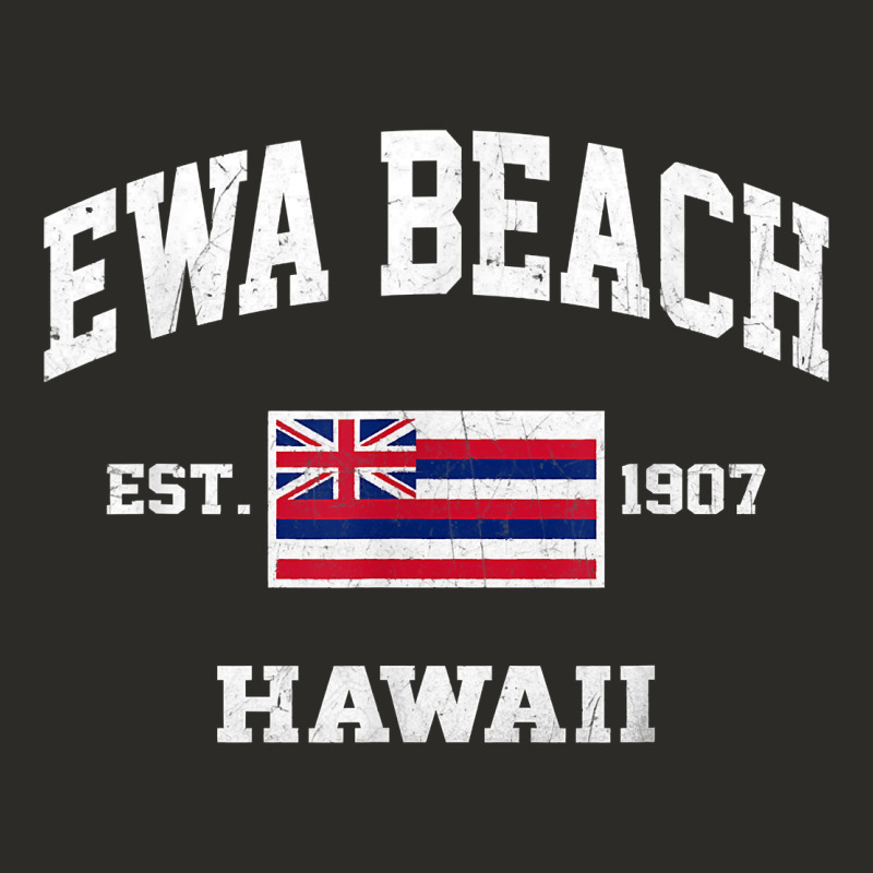 Ewa Beach Hawaii Hi Vintage State Athletic Style T Shirt Heavy Core Tee by linhVisuals | Teevron