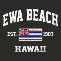 Ewa Beach Hawaii Hi Vintage State Athletic Style T Shirt Heavy Core Tee | Teevron