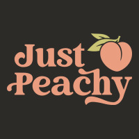 Just Peachy Retro 70s Georgia Peaches Summer Fruit Heavy Core Tee | Teevron